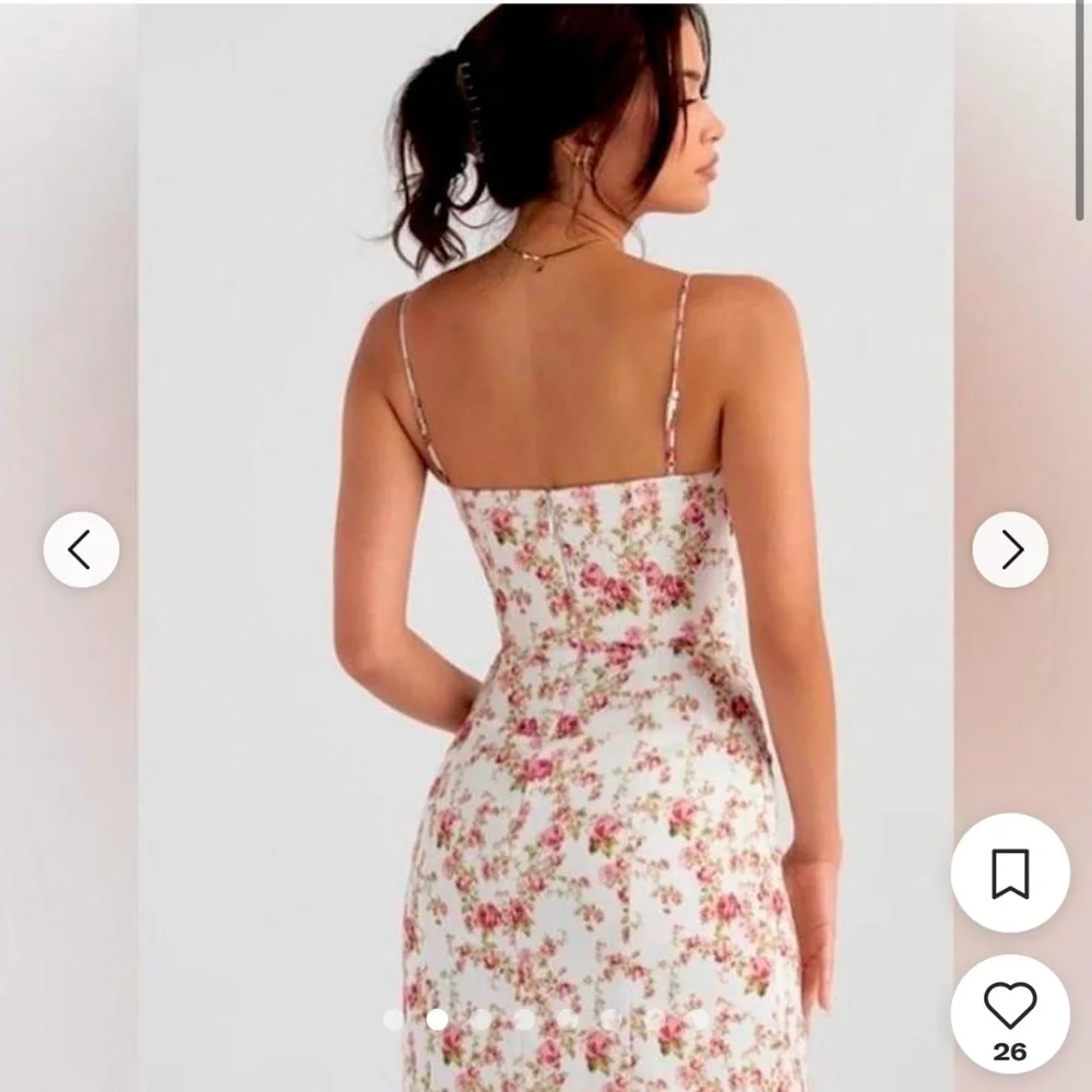 HOUSE OF CB London:  Charlotte Rose Print Corset Midi Sundress, M   *NWT* - Picture 4 of 8